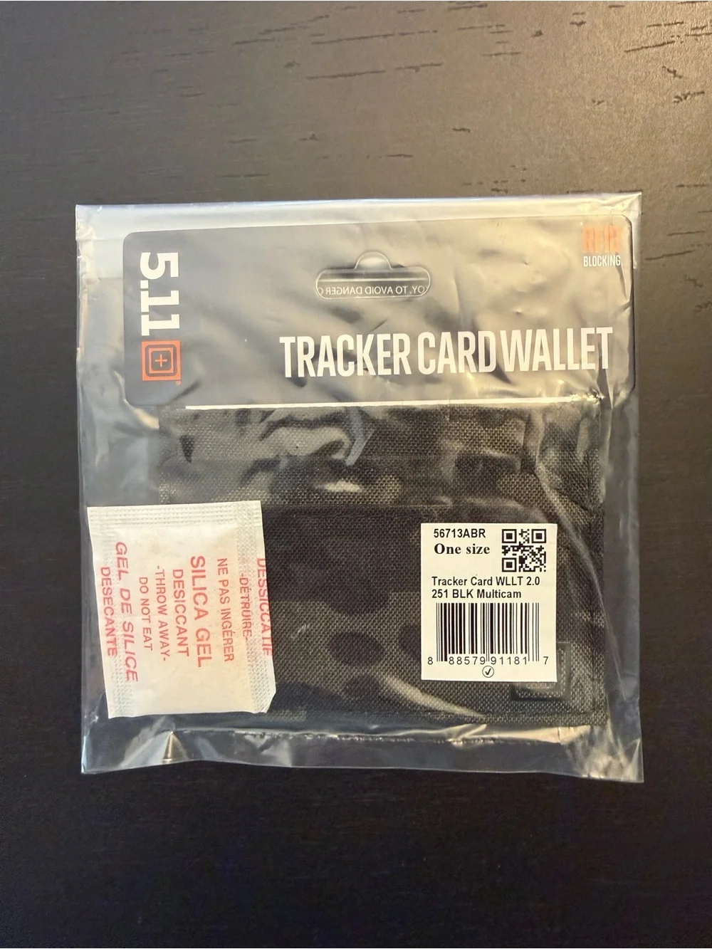 5.11 Tactical Tracker Card Wallet 2.0 MultiCam Black